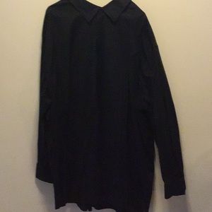 Twenty eight Degrees Dress button down shirt Size 4XL Black